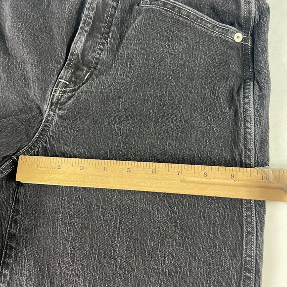 Black Perfect Vintage Wide Leg Madewell Jeans - Picture 13 of 15
